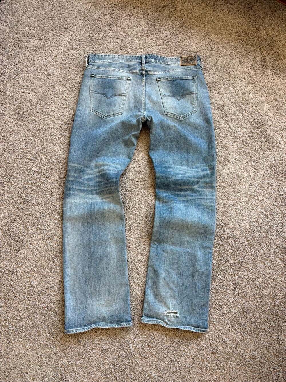 Guess Los Angeles Desmond Relaxed Straight Distressed Denim Jeans